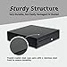 Cash Register Drawer -SUNCOO 16 Inch Money Box 5 Bill 8 Coin Removable Coin Tray Lock/POS Machine RJ11/RJ12 Interface/Key-Lock,Black