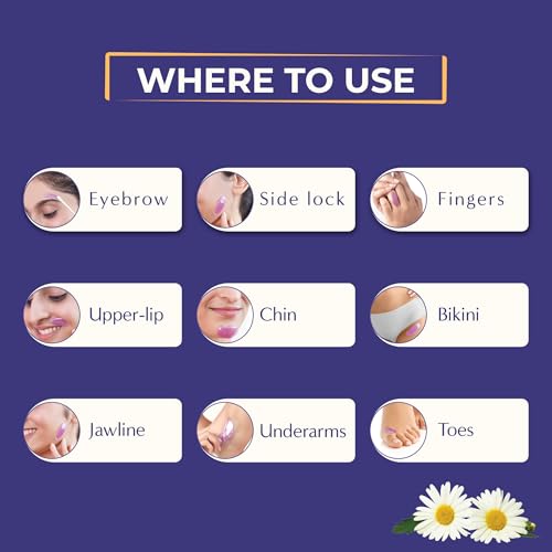 Image of Honeybee Lavender & Chamomile Wax Cake for Women | 1st Time in India Liposoluble Wax Disc | Katori Face Wax | Stripless Kit for Sensitive Skin - Bikini, Chin, Armpits - 20g x 4 Cakes