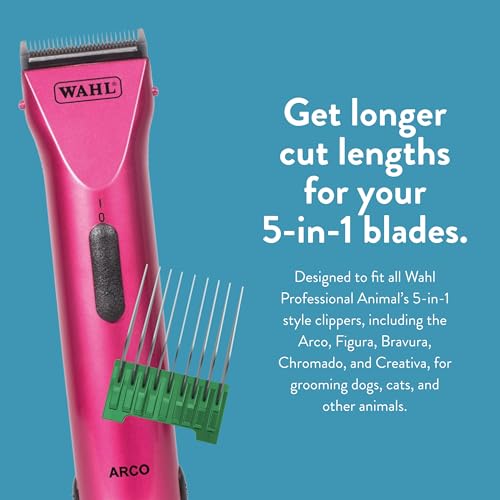 WAHL Professional Animal Stainless Steel Attachment Guide Comb for Wahl’s 5-in-1 Detachable Blade Pet, Dog, Cat, and Horse Clippers C, 7/8-Inch Cut Length (3338) WAHL Professional Animal Stainless Steel Attachment Guide Comb for Wahl’s 5-in-1 Detachable Blade Pet, Dog, Cat, and Horse Clippers C, 7/8-Inch Cut Length (3338)
