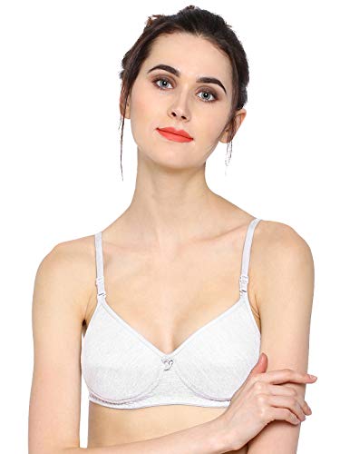 Image of SONARI 0015 Women's Light Padded Cotton Bra | Wire-Free, Medium Coverage, Sewn-in Bump for Natural Lift
