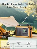 ROCAM DAB+ Radio mit Bluetooth, 12000mAh Notfallradio mit Solar und Kurbel – Ansicht 2