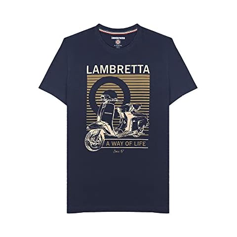 Lambretta Mens Classic Scooter Navy Large Cover