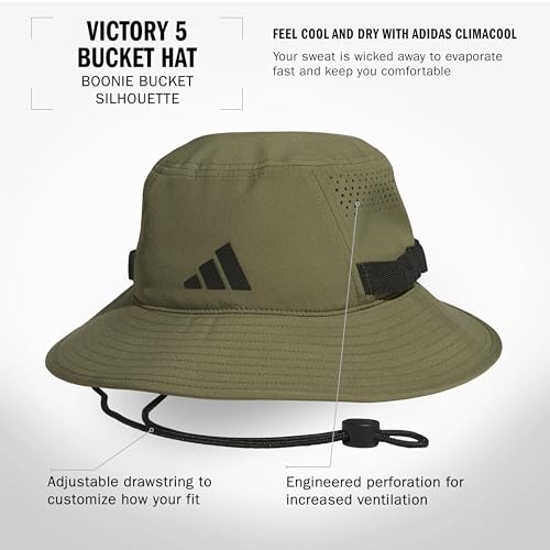 Image of adidas Men's Victory Bucket Hat - Outdoor Sun Boonie for Hiking and Fishing