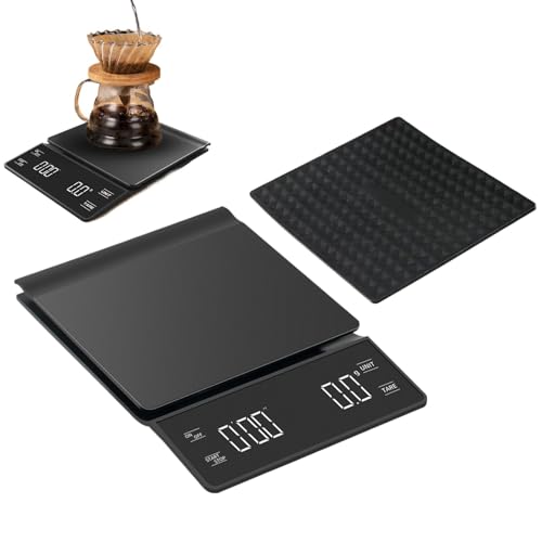 Balance de cuisine numérique avec grand écran LCD, balance numérique, balance à lettres avec grande de pesée en acier inoxydable, mesure de liquide, balance numérique avec écran LCD, fonction