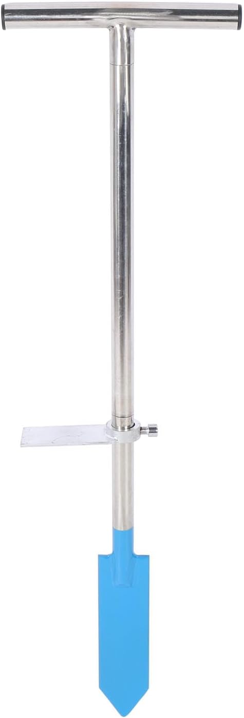 Dibble Bar Planting Tool T Handle Tree Planting Bar Stainless Steel Detachable with Bright Colored Coating for Gardens Parks Farms