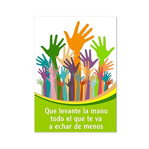 CGN Cartão de despedida de mãos, 15 x 23 cm
