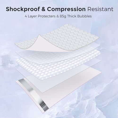 Image of Metronic Bubble Mailers 12x15 Inch 40 Pack Large Padded Envelopes White | Waterproof Shipping Bags Self Seal Opaque Cushioning Mailer for Shipping Clothes, Books, Jewelry, Makeup Business Supplies