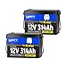 WattCycle 12V 314Ah (300Ah Equivalent) Mini LiFePO4 Lithium Battery - Bluetooth 5.0, 200A BMS, 4.01kWh Energy, Aluminum Cooling Fins & Braided Copper Wires for RV, Marine, Solar Home Storage (2 Packs)