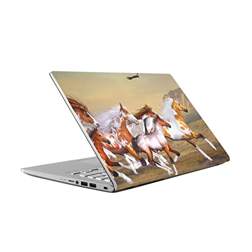 Vinyle chevaux Vivobook 14 X409FA décoration nomade pour ordinateur portable