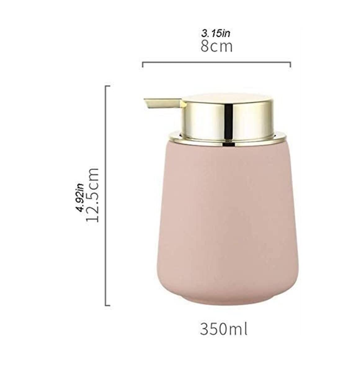Dispensador Jabón Líquido Dispensador De Jabón Cerámica, Loción Manual para Baño, Cocina, Bomba, Contenedor Baño(C)
