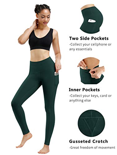 Image of Fengbay High Waist Yoga Pants, Pocket Yoga Pants Tummy Control Workout Running 4 Way Stretch Yoga Leggings