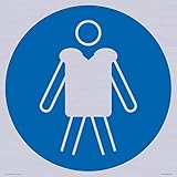 S40 Schild mit englischer Aufschrift Wear personal flotation devices, 400 x 400 mm
