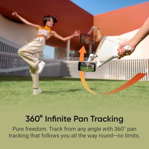 Image of Insta360 Flow 2 Pro Creator Bundle Gray - for Foldable AI Phone Gimbal, Dockkit, 360º Pan Tracking, Free Tilt Mode, Built-in Tripod /Selfie Stick, Portable Vlog /Travel Stabilizer, Spotlight, Magsafe