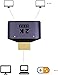 HDMI 1 in 2 Out Splitter Adapter 2K@60hz HDMI 2 in 1 HD Display Switch HDTV 1 Plug to 2 Socket Plug, for LCD TV Box PS3 Laptop