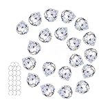 Crystalsuncatcher 20Pcs 1.75 inch/40mm Clear Crystal Ball Prism Pendant Suncatcher for Feng Shui/Divination or Wedding/Home/Office Decoration