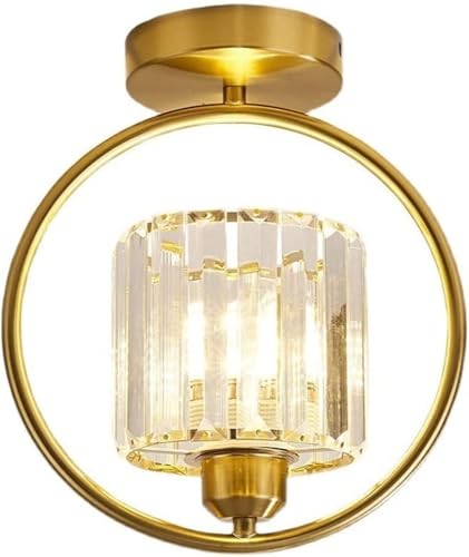 Plafonnier semi-encastré en cristal luminaire moderne de cuisine