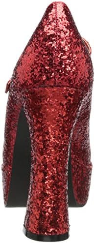 Ellie Shoes Women's 557 Eden G Glitter Maryjane Platform Pump, Red Glitter, 8 M US | Image 2