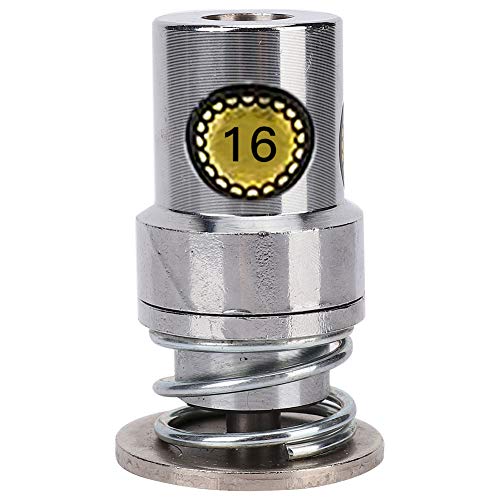 Herramienta de Prensado Manual para Botones, Troqueles de Acero Inoxidable, Forma Redonda, para Manualidades DIY(16L)