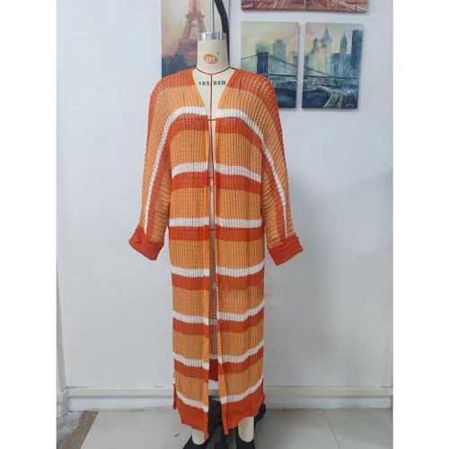 Bikinis de ganchillo para mujer y cárdigan tipo kimono largo de playa transpirable 6