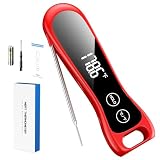 Instant Read Digital Meat Thermometer, IP67 Waterproof Probe for Cooking