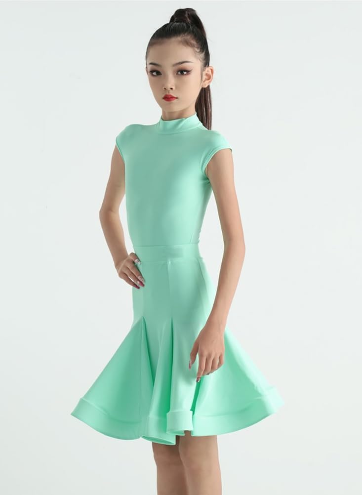 Girls Latin Dance Dress Ballroom Dancer Costume Halloween Carnival Dancer Costume Rumba Salsa Tango Dance Costume