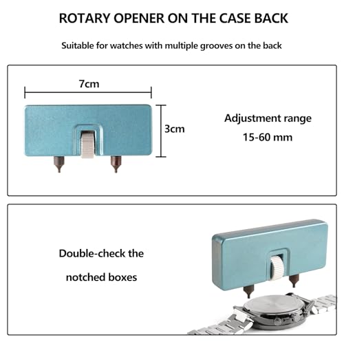 Image of Watch Link Removal Kit, Tools to Adjust and Remove Bracelets，Pin Remover for Sizing Strap，Watch Band Adjustment Tool Kit with Extra Replacement