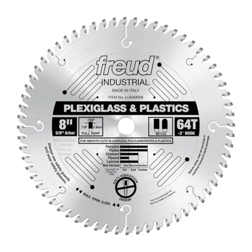 Freud LU94M008: 8" x 64T Plastic Blade