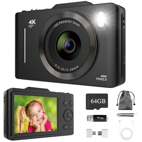 Cámara Digital 4K para Niños y Principiantes | 48MP...