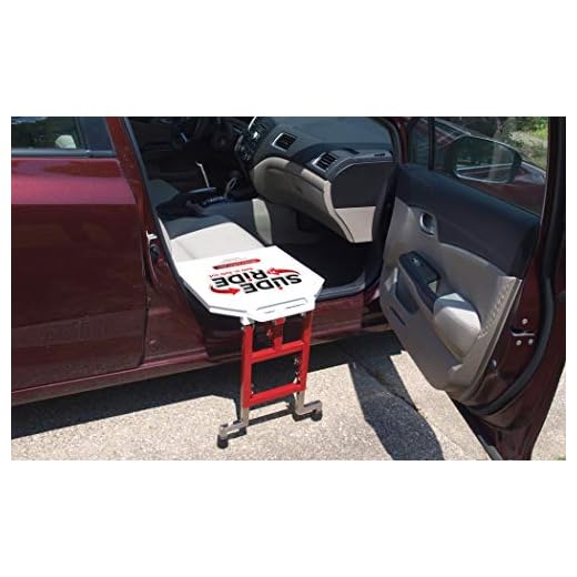 SLIDE 'n RIDE® Vehicle Assist Easy Transfer Seat/Board/Device 500lb. Rated-Adjustable, Folding, Safe, Compact and Lightweight - VERY IMPORTANT: DOES NOT FIT EVERY VEHICLE (See Measurement Guide Photo)