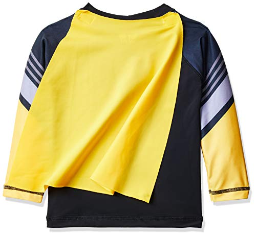Camiseta Manga Longa Proteção Solar Surfista Super Heroi, Tip Top, Criança Unissex, Preto, 3T