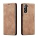 Produktbild LBH Handyhülle für Samsung Galaxy S21 FE in Hellbraun mit Karten- und Geldfach Smartphone Hülle mit Standfunktion Flip Case Schutzhülle Magnetverschluss Vintage