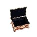 Feyarl Small Vintage Red Trinket Jewelry Box Rings Earrings Keepsake Organizer Storage Ornate Antique Finish Engraved Organizer Box for Valentine Birthday Gift Home Decoration (3.5 x 2.3 x 1.57 inches)
