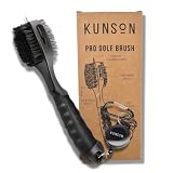 Pro Golf Brush - Cepillo de limpieza extensible para cabezas de palos de golf, zapatos de golf y carros de golf + uso seguro + cepillo de doble cara +...