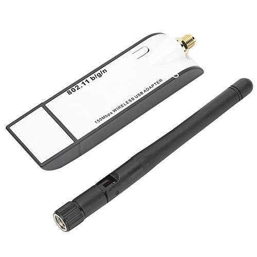 KIMISS Tarjeta de Red USB de Alta Velocidad Compatible con TV Inteligente, Adaptador de Transmisión de Alta Velocidad de 150Mbps con Adaptador WiFi para PC de Escritorio