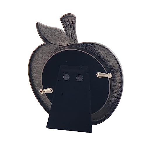 Lasody Apple Shaped Zinc Alloy Picture Frame Thank You Teacher Frame Thanksgiving Gift (3X3, Apple) #TOP2