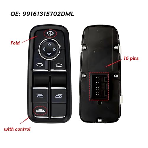 Bouton commande de fenêtre 99161315702DML à impulsion précise pour Carrera et Boxster - 2