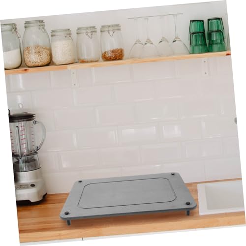 Sous-verres diatomite absorbants Cabilock avec support inox pour cuisine