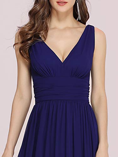 Image of Ever-Pretty Womens Bridesmaid Dress V-Neck Sleeveless A Line Chiffon Floor Length Formal Dress 09016