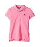 Polo Ralph Lauren Kids Girl's Short Sleeve Mesh Polo Shirt (Little Kids/Big Kids) Baja Pink MD (8-10