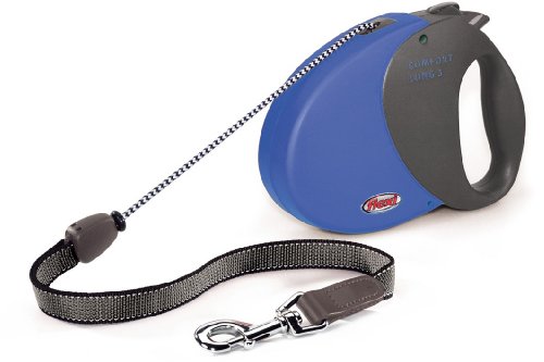 flexi Hundeleine COMFORT LONG 3; 8 m bis 50 kg, blau/schwarz