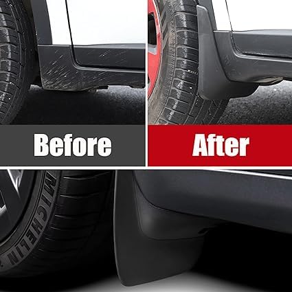 AnJWen Car Mud Flaps Fender for VW T-ROC R-Line 2019 2020 2021 2022, Mudflaps Splash Guards Front Rear Wheel Protectors Fender Car Mudguards（pack of 4） - Image 6