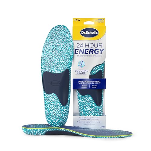 Dr. Scholl'S® 24-Hour Energy Multipurpose Insoles, Returns Energy With Every Step, Relieves Foot Pressure & Tired Achy Feet, Memory Foam & Gel Insert,