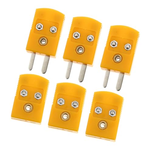 VILLFUL 6pcs Plug Socket Small thermocouple Joint Connector k Type thermocouple Wire Connector thermocouple Wire Electric Wire Banana Cable Plug abs thermocouple Connector