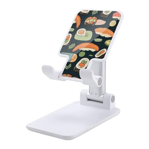 Support téléphone portable bureau réglable pliable universel motif sushi