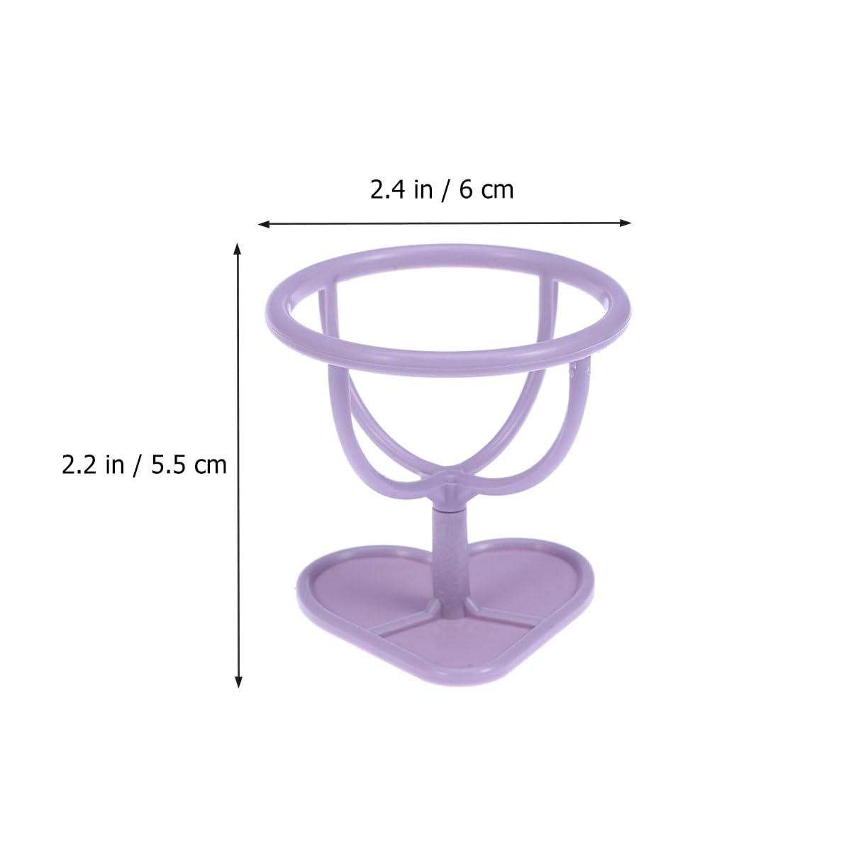 Ipetboom 3Pcs Makeup Sponge Holder Stand Powder Puff Storage Rack Compact Plastic Drying Shelf for Beauty Sponges and Cosmetic Tools - Image 2