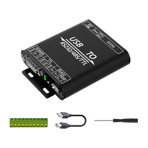alloneslife Convertidor USB industrial compatible con USB a RS232 422 232 múltiples dispositivos aplicables para industria