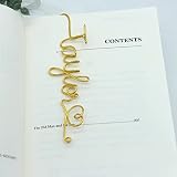 Personalized Wire Name Bookmark Custom Bookmark Unique Name Gift with Heart Ideal Gift For Bookworm