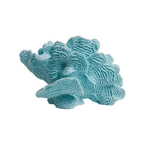 HAUCOZE Artificial Coral Statue Figurine Ocean Sea Sculpture Decor Polyresin Arts Gifts 25cm Cover