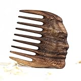 Premium Wooden Beard Comb Handmade Natural Wood Comb for Men’s Beard Care Perfect for Styling Grooming and Detangling Beard & Mustache Walnut Comb Beard Accessories Wood Beard Comb (Walnut Man)