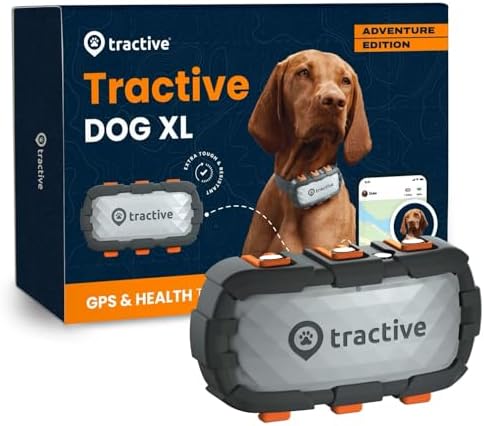 Tractive Waterproof GPS Dog Tracker - Location & Activity, Unlimited ...